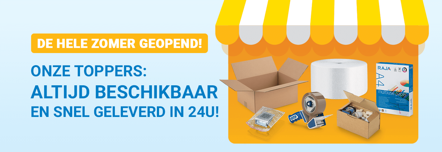 Onze toppers: Altijd beschikbaar en snel geleverd in 24u!