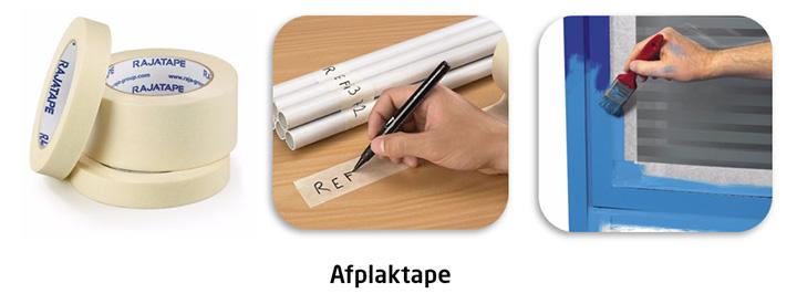 Afplaktape: perfect beschrijfbaar en ideaal voor alle schilderwerken