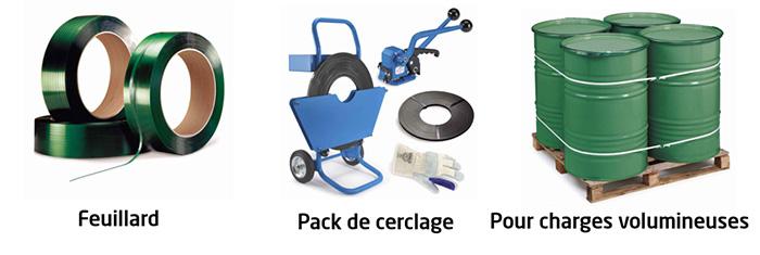 Feuillards pour vos charges volumineuses. 