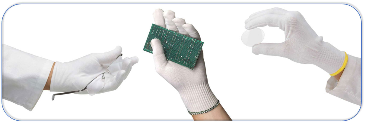 Guantes para los trabajos más delicados: óptica, relojería, fotografía, joyería, etc.