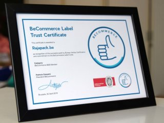 Rajapack behaalt B2B-keurmerk van BeCommerce