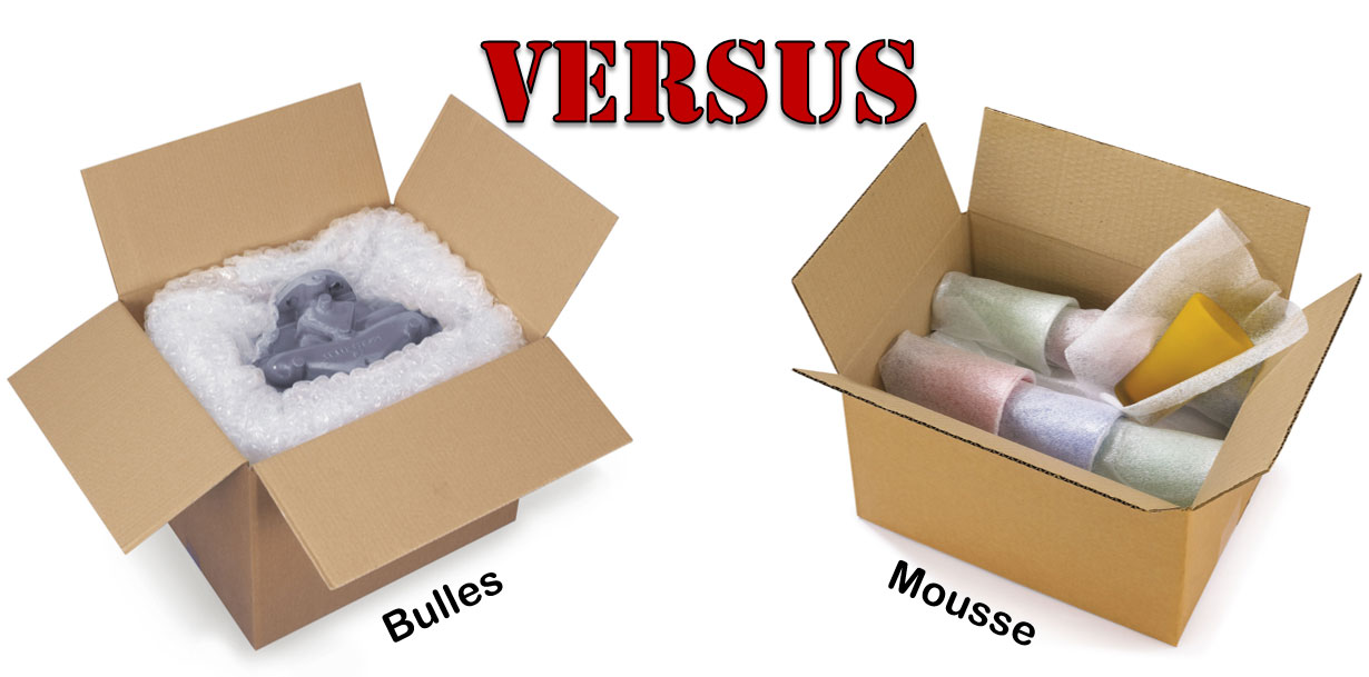 Comblez vos vides avec le film bulles vs protégez vos produits fragiles avec le film mousse