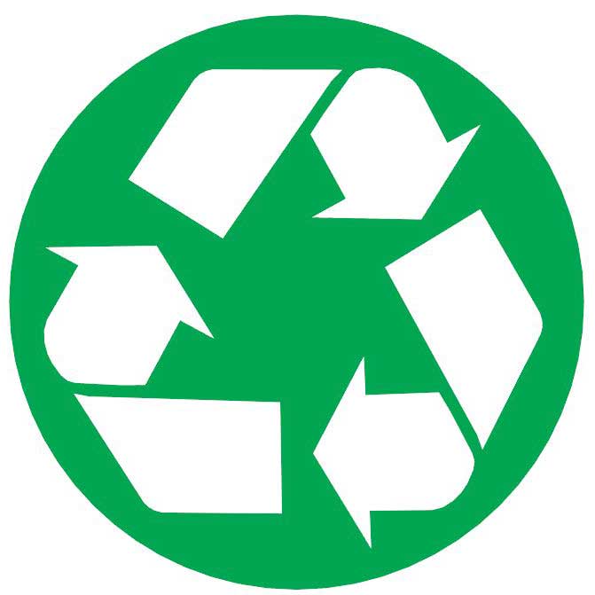 Verpakkingssymbool voor recycleerbare materialen