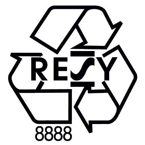 Resy logo voor een garantie op de recyclage van papier en karton