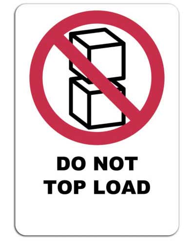 Symbole do not top load pour des emballages