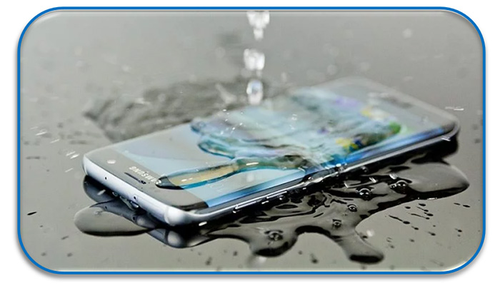 Smartphone tombé à l'eau