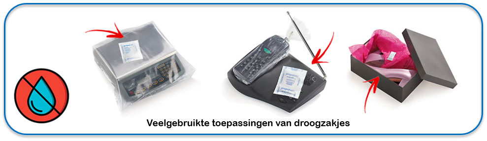 Veelgebruikte toepassingen van droogzakjes