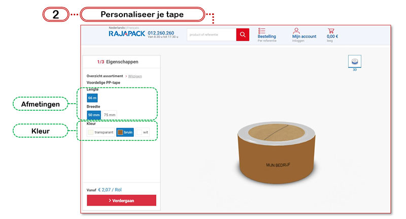 Rajaprint: personaliseer je tape.