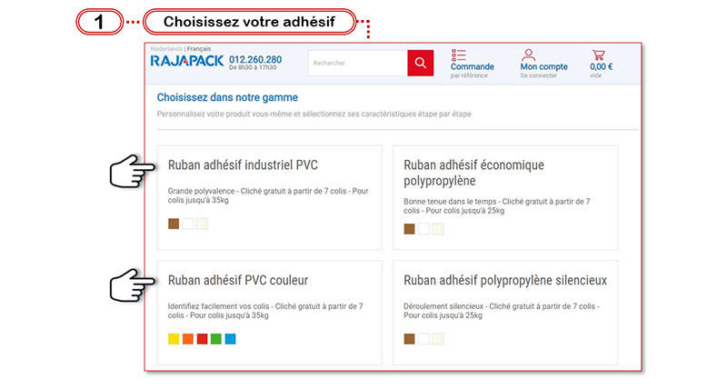 Rajaprint : choisissez votre adhésif