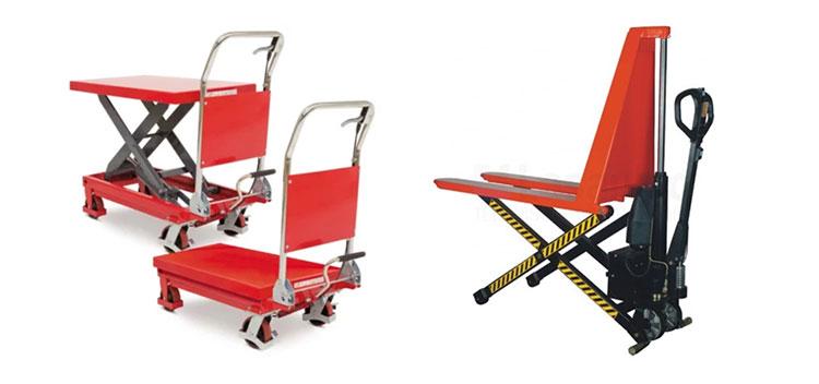 Heftafels en schaarpallettrucks van Rajapack