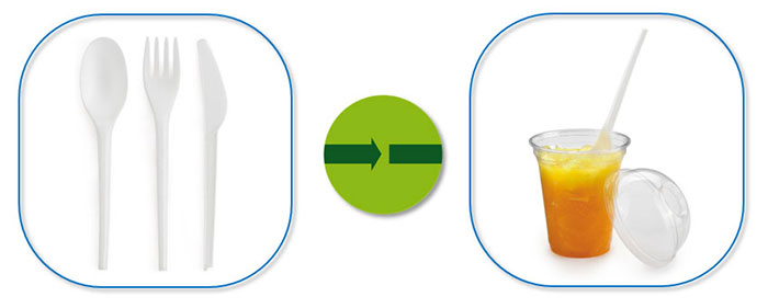 Emballage écologique en bioplastique