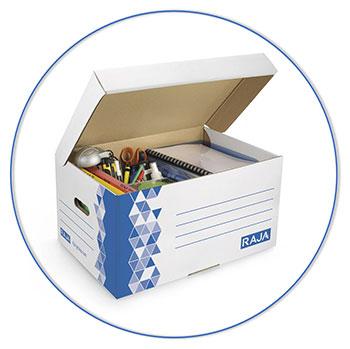 Archivez vos objets inutilisés avec par exemple des caisses d’archivage ou des caisses de rangement. 