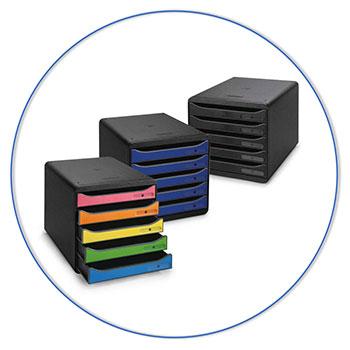 Organiseer je workflow met bijvoorbeeld sorteerbakjes en ladenblokken.