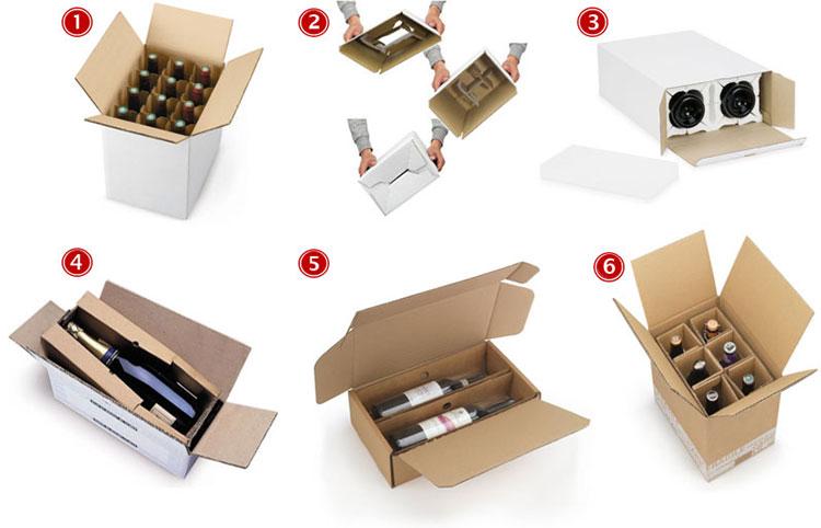 Caisse à vin en carton