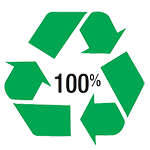 Un des labels éco-responsables pour des produits recyclés