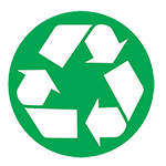 Logo voor recycleerbare verpakkingen