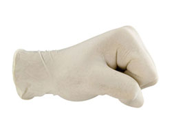 Latex disposable handschoenen