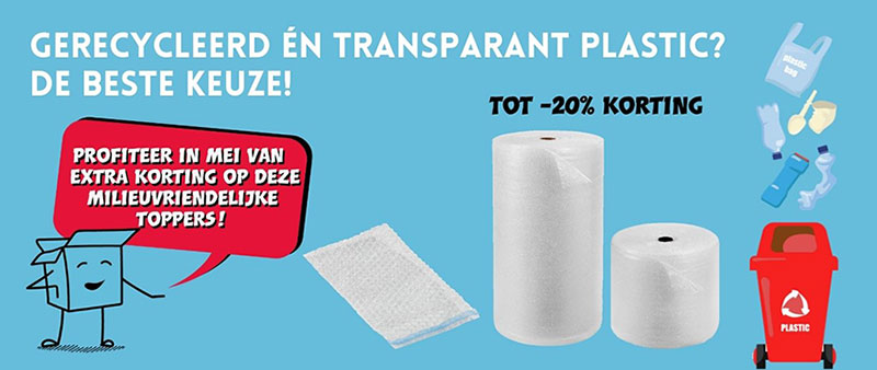 Gerecycleerd en transparant plastic? De beste keuze! 