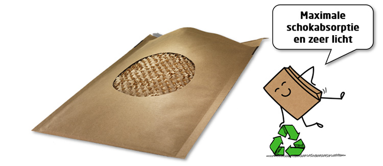 Honingraat envelop als alternatieven voor plastic noppenenvelop