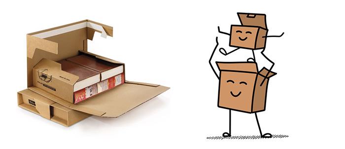 Deux dessins animés en forme de caisses