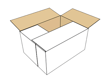 Example of FEFCO code 02 for folding boxes