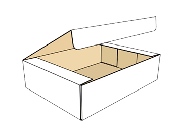 Example of FEFCO code 04 for wrapping boxes