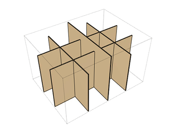 Exemple du code fefco 09 pour le conditionnement intérieur