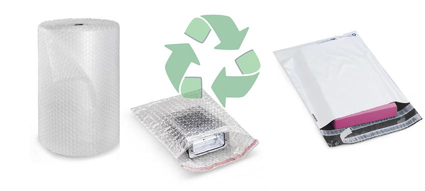Voorbeelden van gerecycled transparant plastic voor de europese verpakkingswet