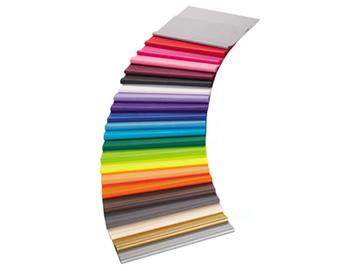 Gamme de papier de soie de différentes couleurs