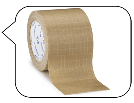 Ruban adhésif en papier armé de RAJA pour sceller les cartons lourds ou de grande taille.