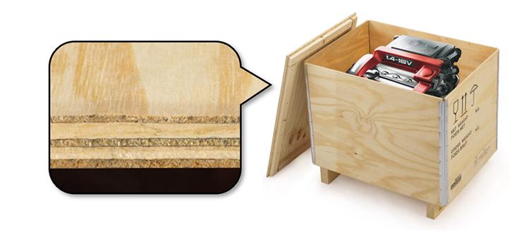 Caisses d'exportation en bois en contreplaqué stratifié