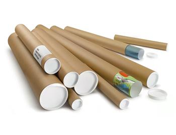 Pile de tubes ronds en carton par RAJA