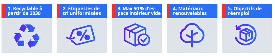 5 changements importants pour la PPWR