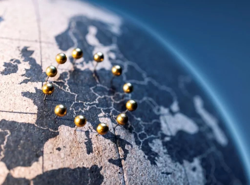 Map van Europa en RAJAPACK