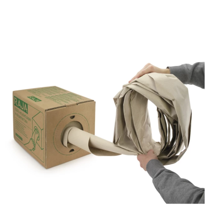 Papier calage en boîte distributrice