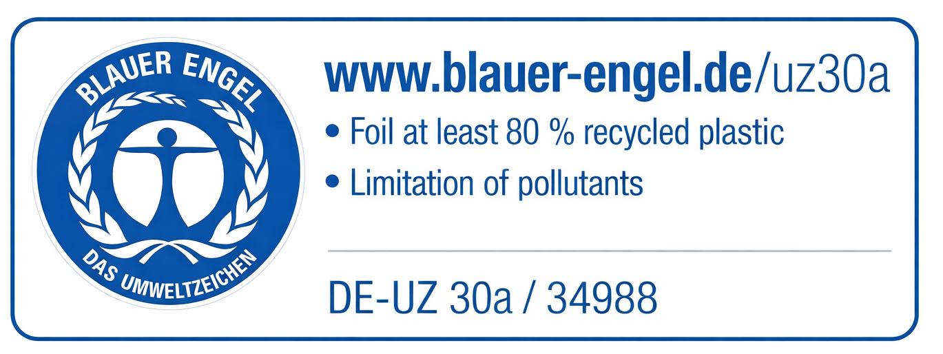 Logo « Blauer Engel » avec cadre