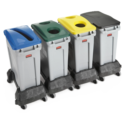 Slim Jim vuilbakken op dolly