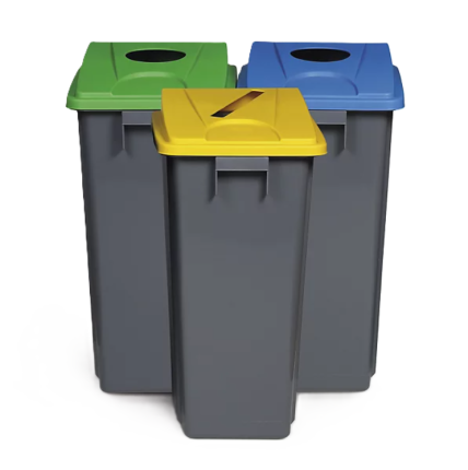drie afvalscheidingsbakken van Probbax