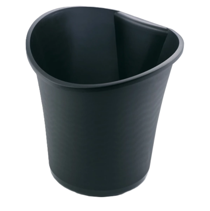 Zwart prullenbakje 15 liter