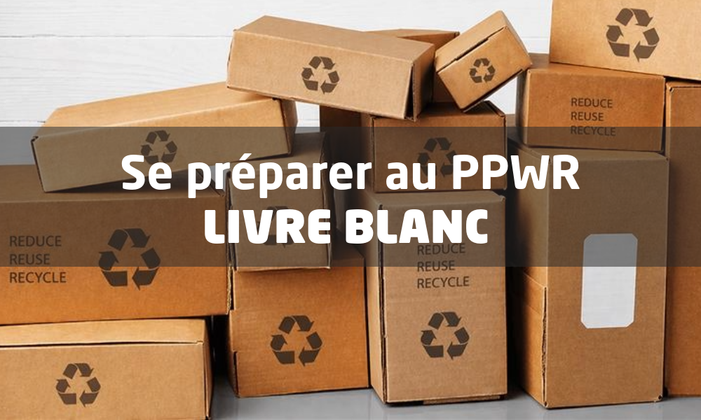 Caisses avec logo recyclable et guide pour PPWR