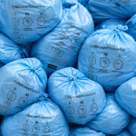 de nieuwe blauwe zak pmd vuilzak